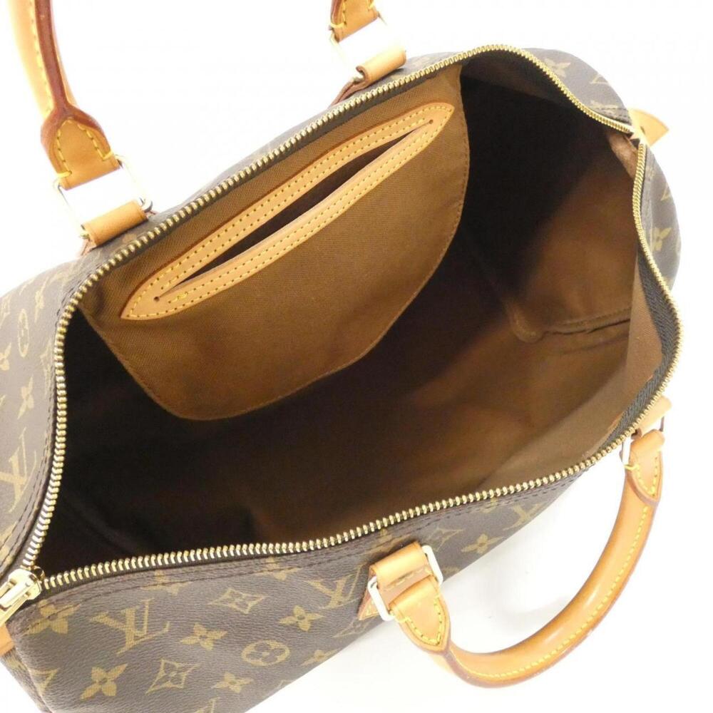 LOUIS VUITTON Brown Monogram Speedy 40 Boston Bag - Picture 9 of 10